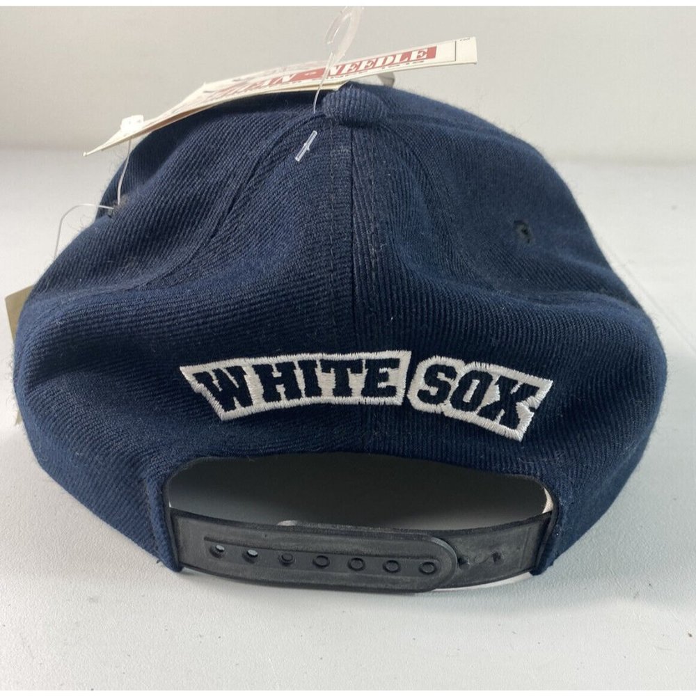 New Vintage 90s Chicago White Sox American Needle Snapback Hat Acrylic Wool
